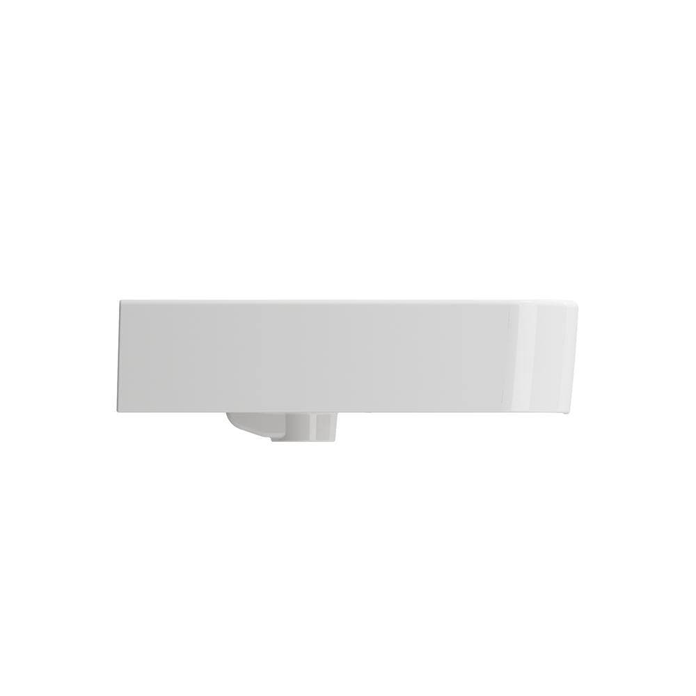 BOCCHI Parma 25.5 in. 1-Hole with Overflow Wall-Mounted Fireclay Bathroom Sink in White (2)