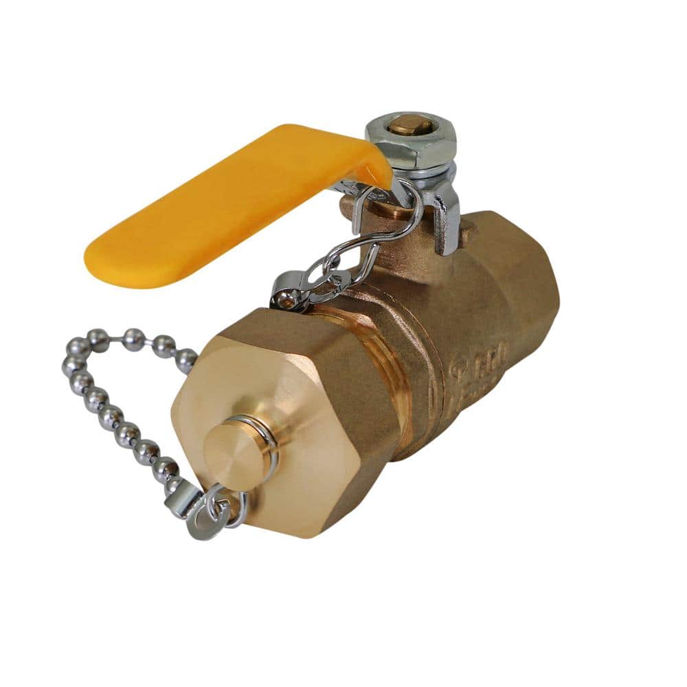 PLUMBFLEX 1/2 in. FIP x 3/4 in. MHT Brass Full Port Hose Ball Valve with Chain and Cap (10 Pack) (3)