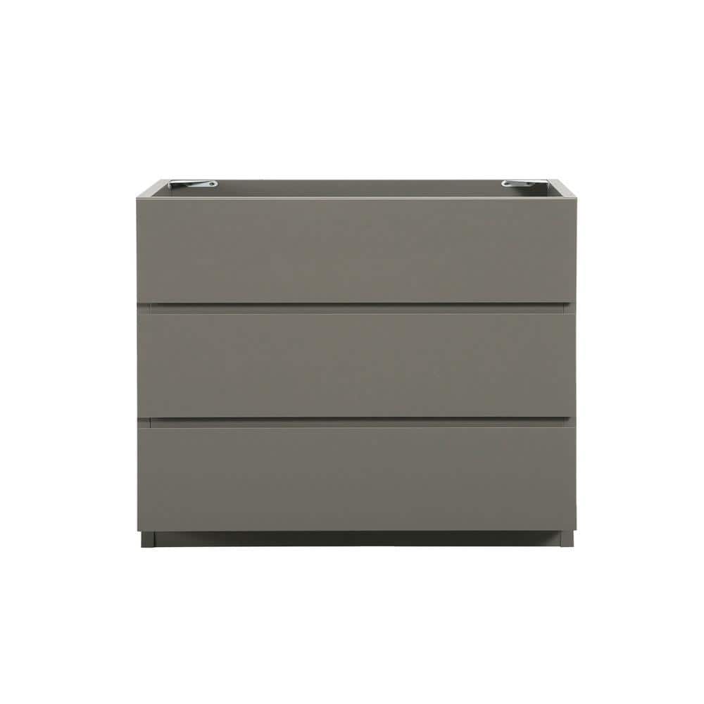 Sarlai 35.60 in. Floor Bath Vanity Cabinet without Top in Gray (1)