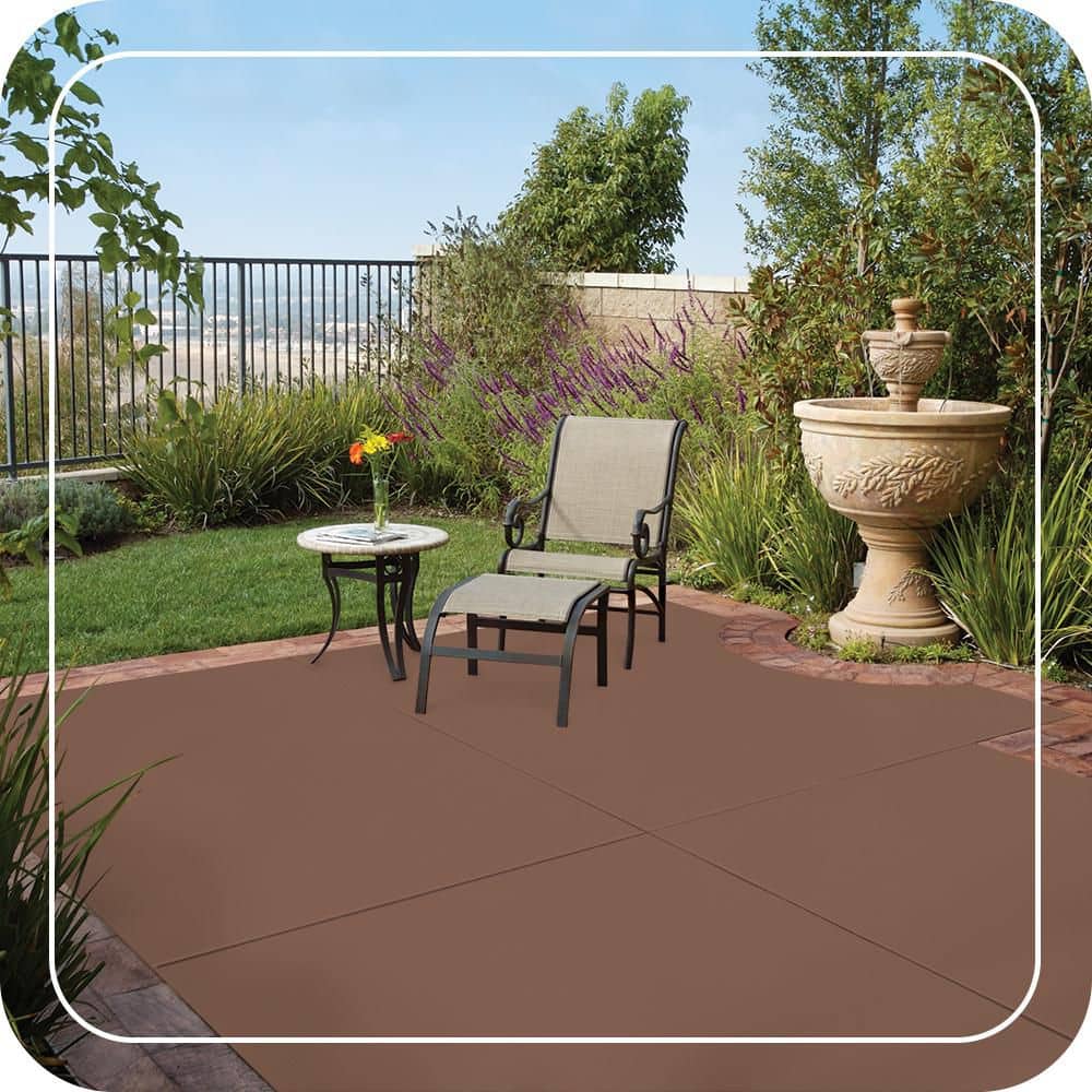 BEHR PREMIUM 1 gal. #PFC-14 Iron Ore Solid Color Flat Interior/Exterior Concrete Stain (3)