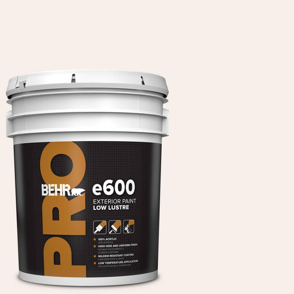 BEHR PRO 5 gal. #PWN-26 Icing Rose Low Luster Exterior Paint