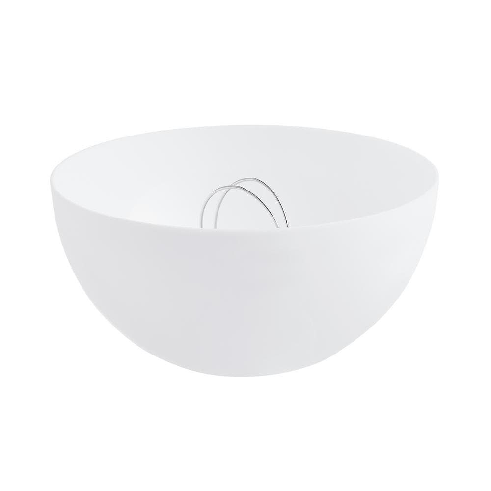 PRIVATE BRAND UNBRANDED 4.5 in. White Opal Acrylic Bowl Shaped Flush Mount Shade with 7.5 in. Width and Clip on Bulb Fitter (4)