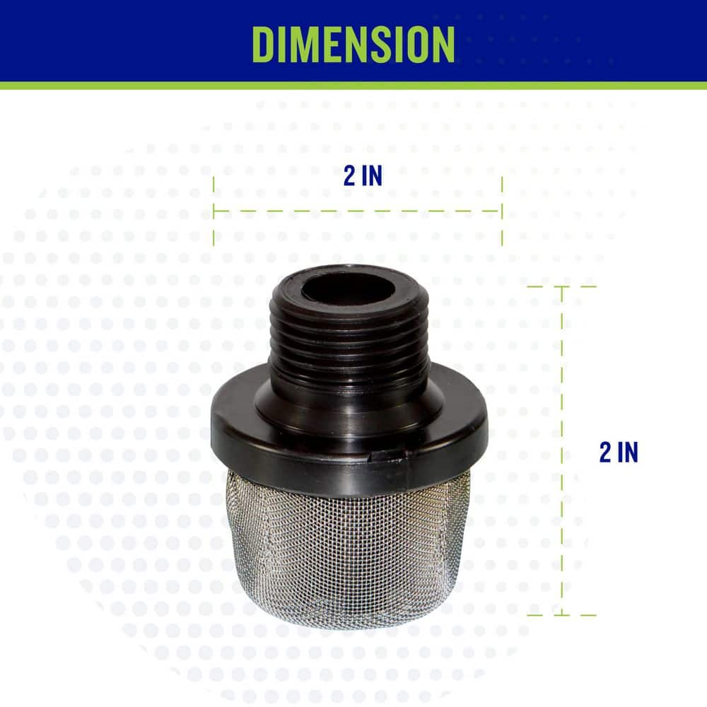 BEDFORD 3/4 in. GH(m) Thread 32-Mesh Inlet Strainer Paint Sprayer Filter (2)