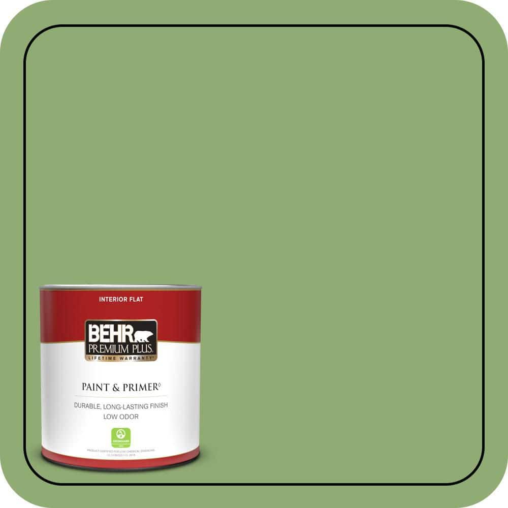 BEHR PREMIUM PLUS #430D-5 Geranium Leaf Enamel Low Odor & Primer (1)