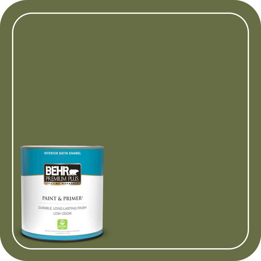 BEHR PREMIUM PLUS #MQ6-62 Coconut Grove Enamel Low Odor & Primer