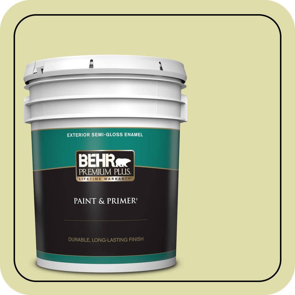 BEHR PREMIUM PLUS 5 gal. #P360-3 Tonic Semi-Gloss Enamel Exterior Paint & Primer