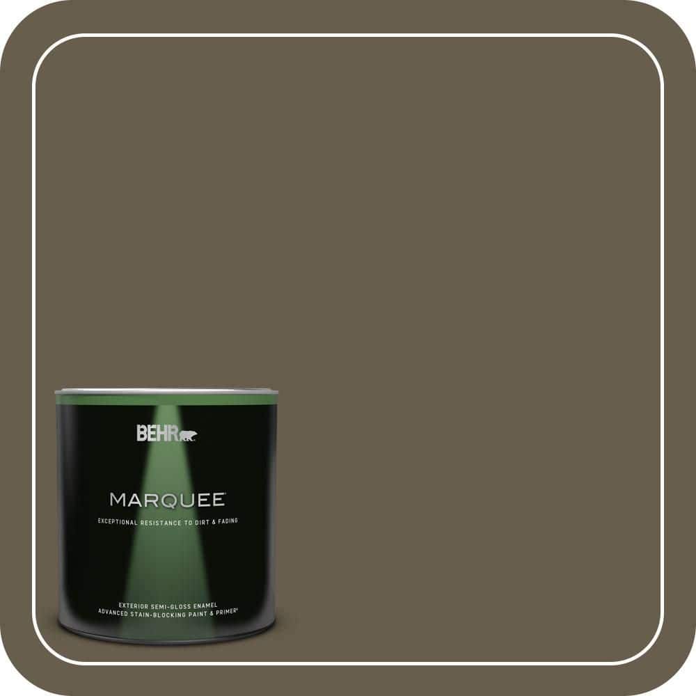 BEHR MARQUEE 1 qt. #N320-7 Primitive Semi-Gloss Enamel Exterior Paint & Primer