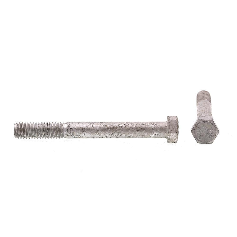 Prime-Line 3/8 in.-16 x 3-1/2 in. A307 Grade A Hot Dip Galvanized Steel Hex Bolts (15-Pack) (2)