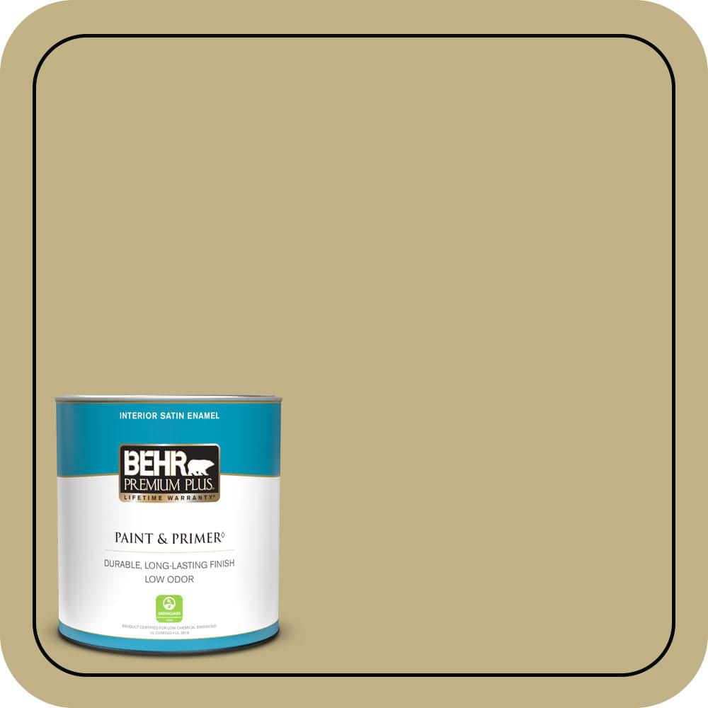 BEHR PREMIUM PLUS #380F-5 Harmonic Tan Enamel Low Odor & Primer (1)