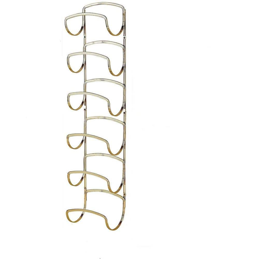 Dyiom Steel Towel Holder for Bathroom Wall -Six Level Wall Mount Towel Storage Rack - Chrome