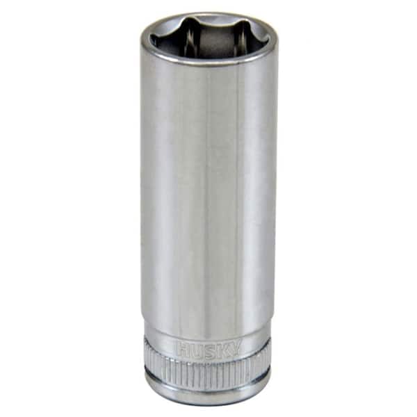 Husky 1/4 in. Drive 14 mm Metric 6-Point Deep Socket (2)