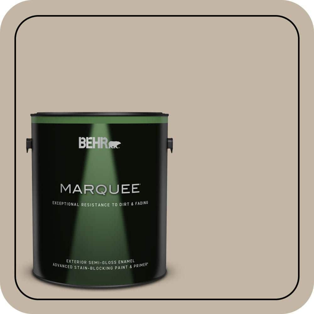 BEHR MARQUEE 1 gal. #MQ2-51 Pasha Brown Semi-Gloss Enamel Exterior Paint & Primer