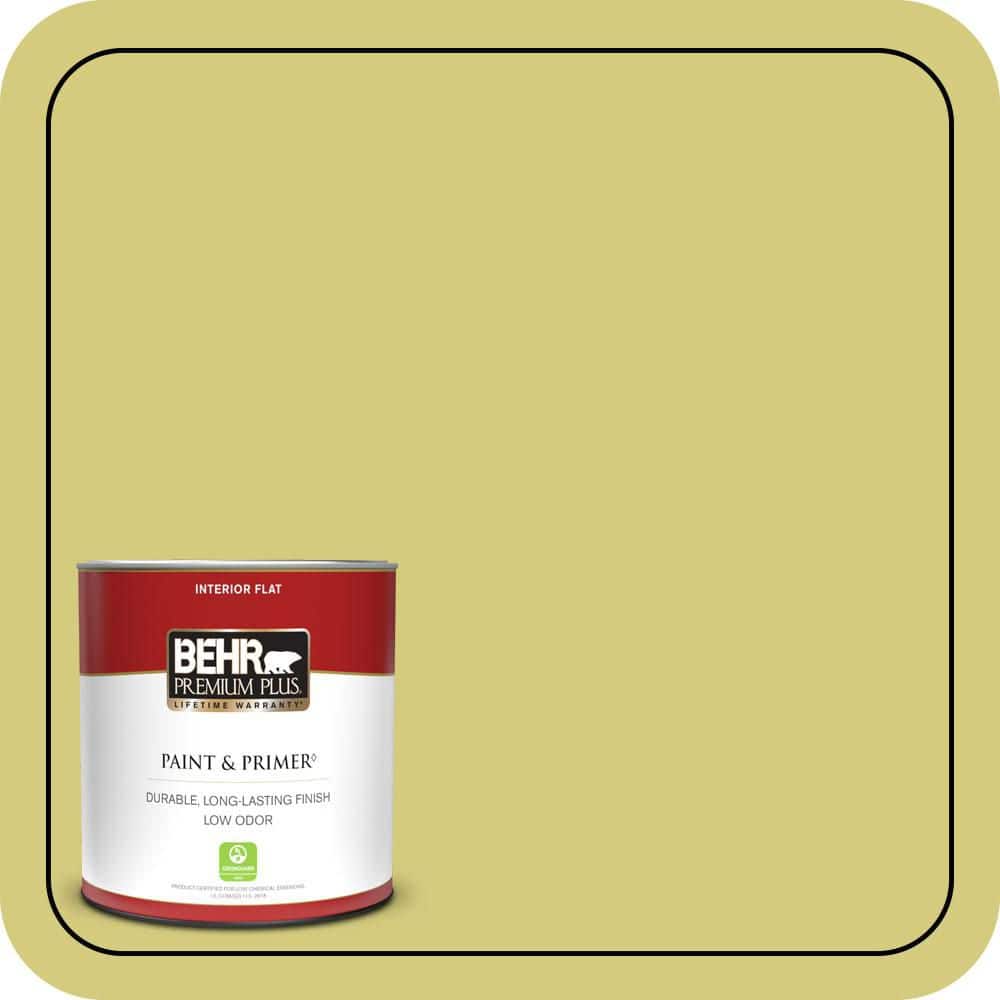 BEHR PREMIUM PLUS #P350-4 Spring Grass Enamel Low Odor & Primer