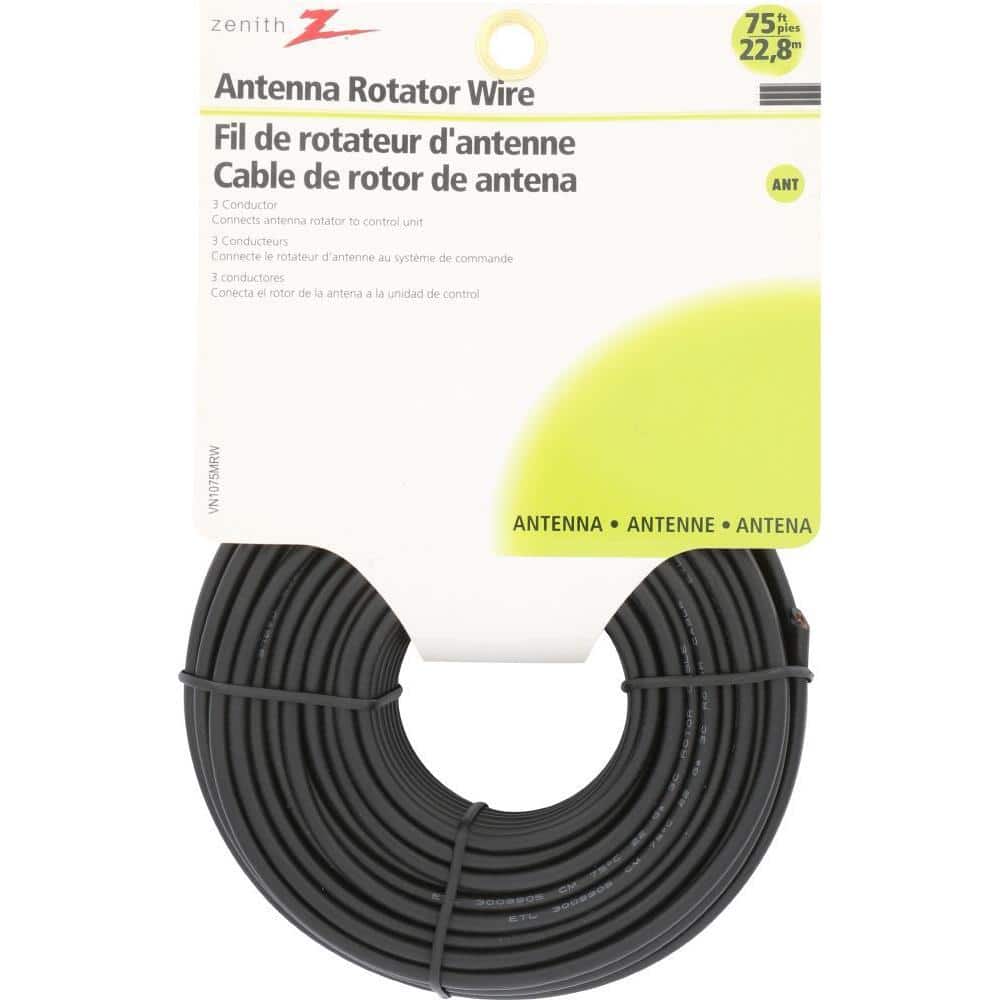 Zenith 75 ft. 3-Conductor Black Antenna Wire (2)