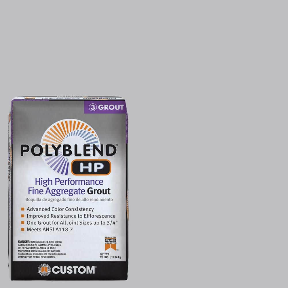 Custom Building Products Polyblend HP #115 Platinum 25lb High Performance Fine Aggregate Grout (2)
