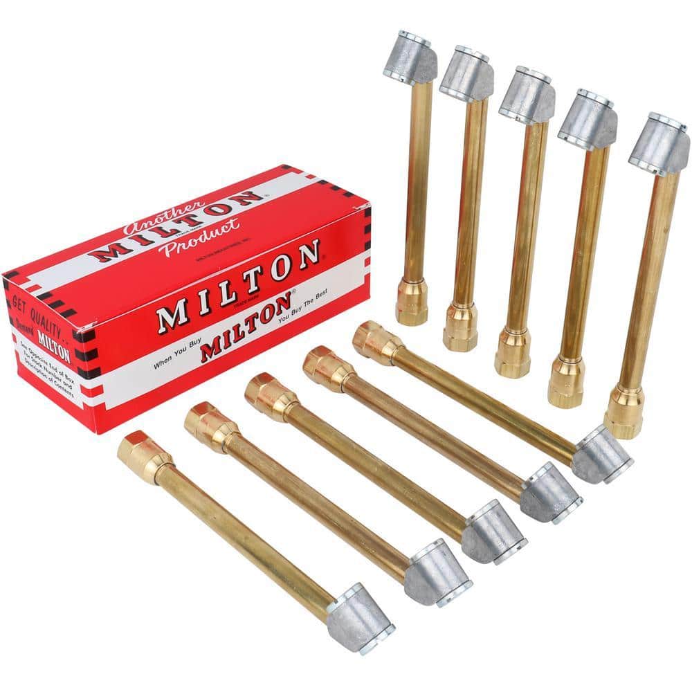 Milton Industries, Inc. 1/4 in. FNPT Dual Head Air Chuck (10-Piece)
