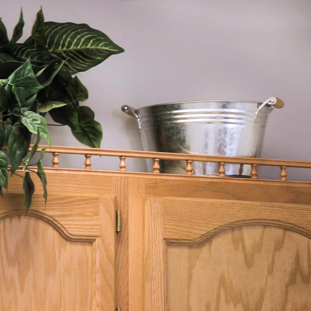 Waddell Decorative Galley Rail - 48 in. x 2.25 in. x 0.75 in. - Sanded Unfinished Maple - Shelf and Cabinet Enhancing Moulding (4)