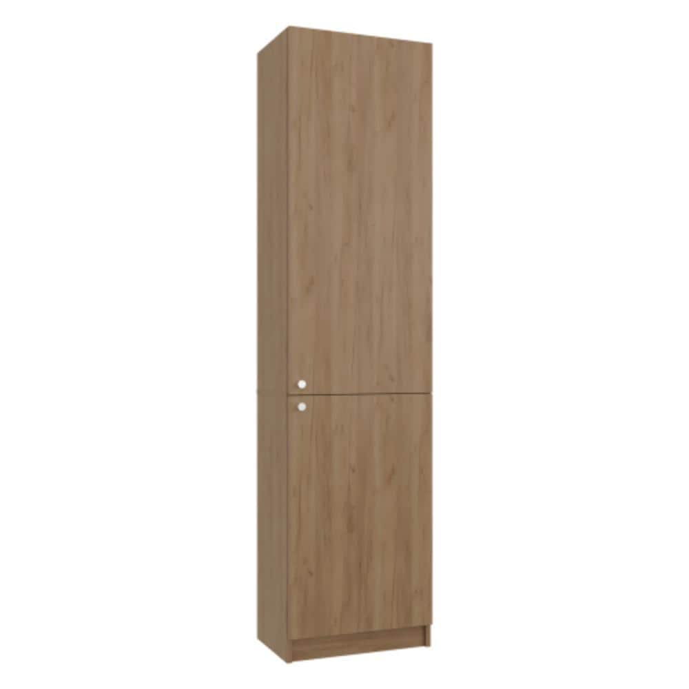 Unbranded 12.3 in. W x 17.7 in. D x 71.1 in. H Bathroom Brown Linen Cabinet (1)