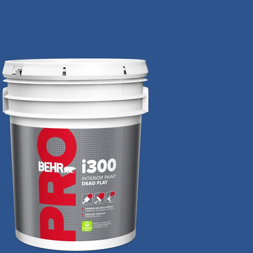 BEHR PRO 5 gal. #P520-7 Flashy Sapphire Dead Flat Interior Paint