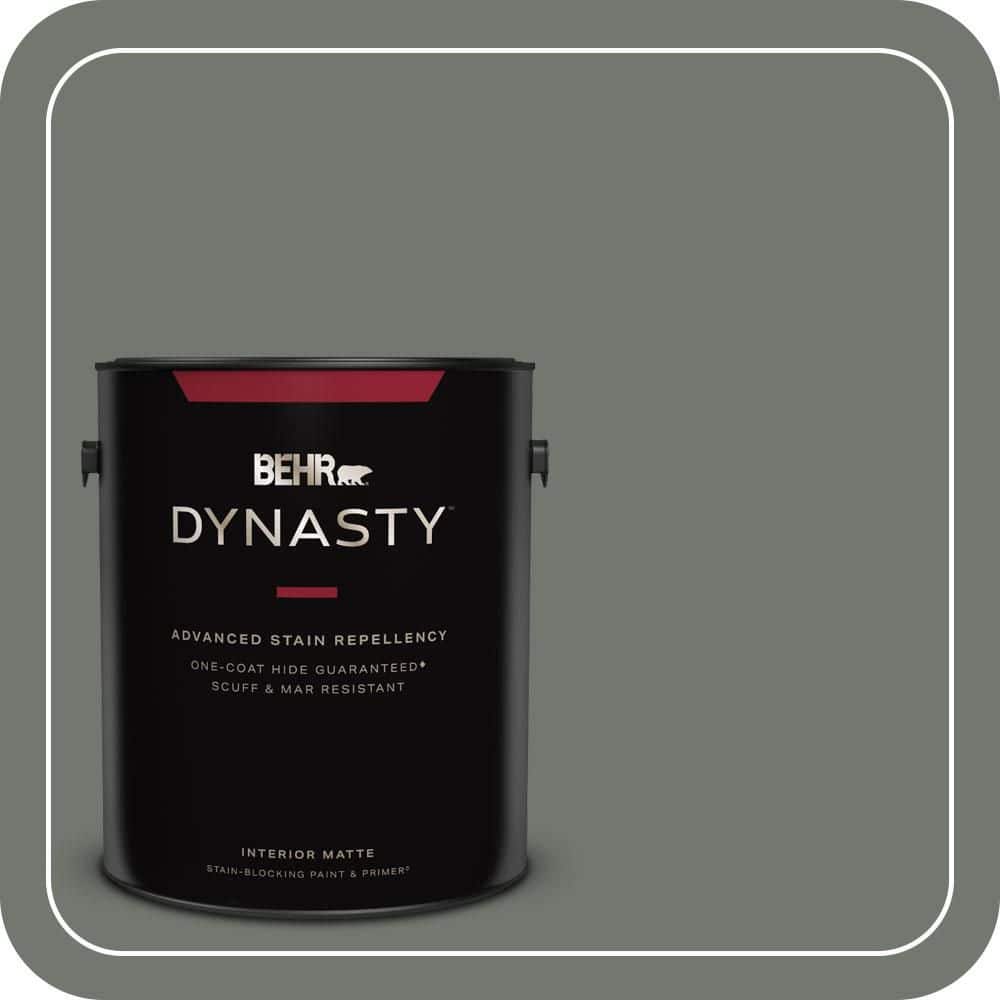 BEHR DYNASTY 1 gal. #T17-13 In the Woods Matte Interior Stain-Blocking Paint & Primer
