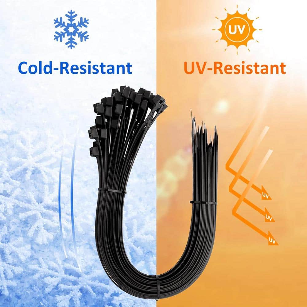 Ahfiwaso 36 in. Large Cable Zip Tie Heavy Duty with 250 lb Tensile Strength (250 Pieces) (2)