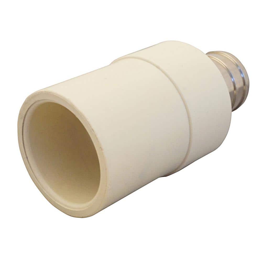 Apollo 3/4 in. Chrome Plated Brass PEX-B Barb x CPVC CTS Transition Coupling (4)