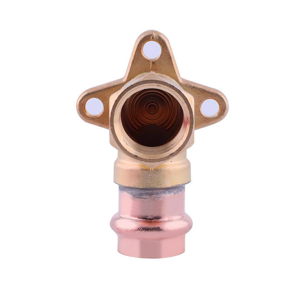 Guardian 3/4 in. x 3/4 in. Copper Press 90° Drop Ear Elbow Press Fit x FNPT