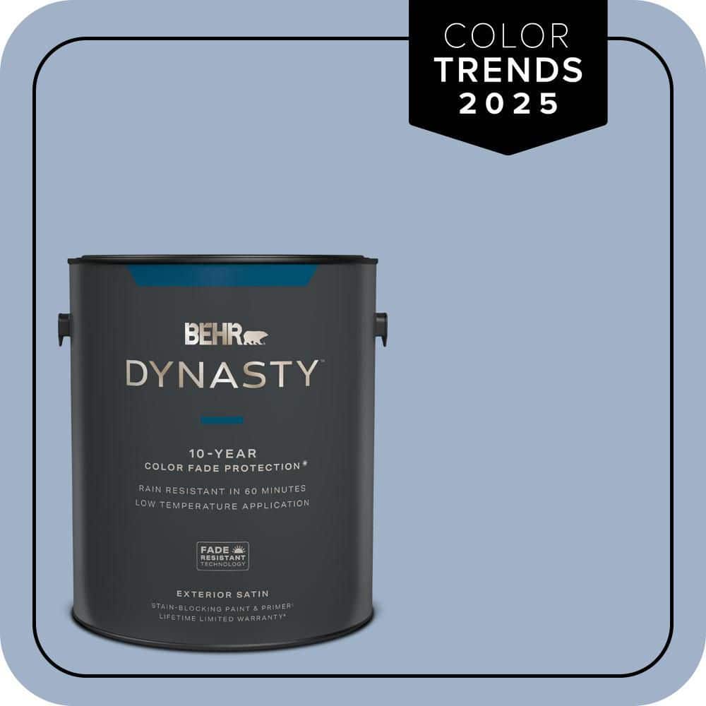 BEHR DYNASTY 1 gal. #S530-3 Aerial View Satin Enamel Exterior Stain-Blocking Paint & Primer
