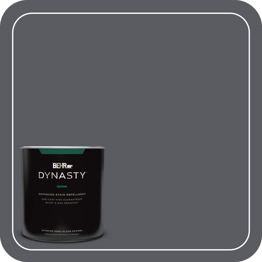 BEHR DYNASTY 1 qt. #PPU18-02 Pencil Point One-Coat Hide Semi-Gloss Enamel Interior Stain-Blocking Paint and Primer