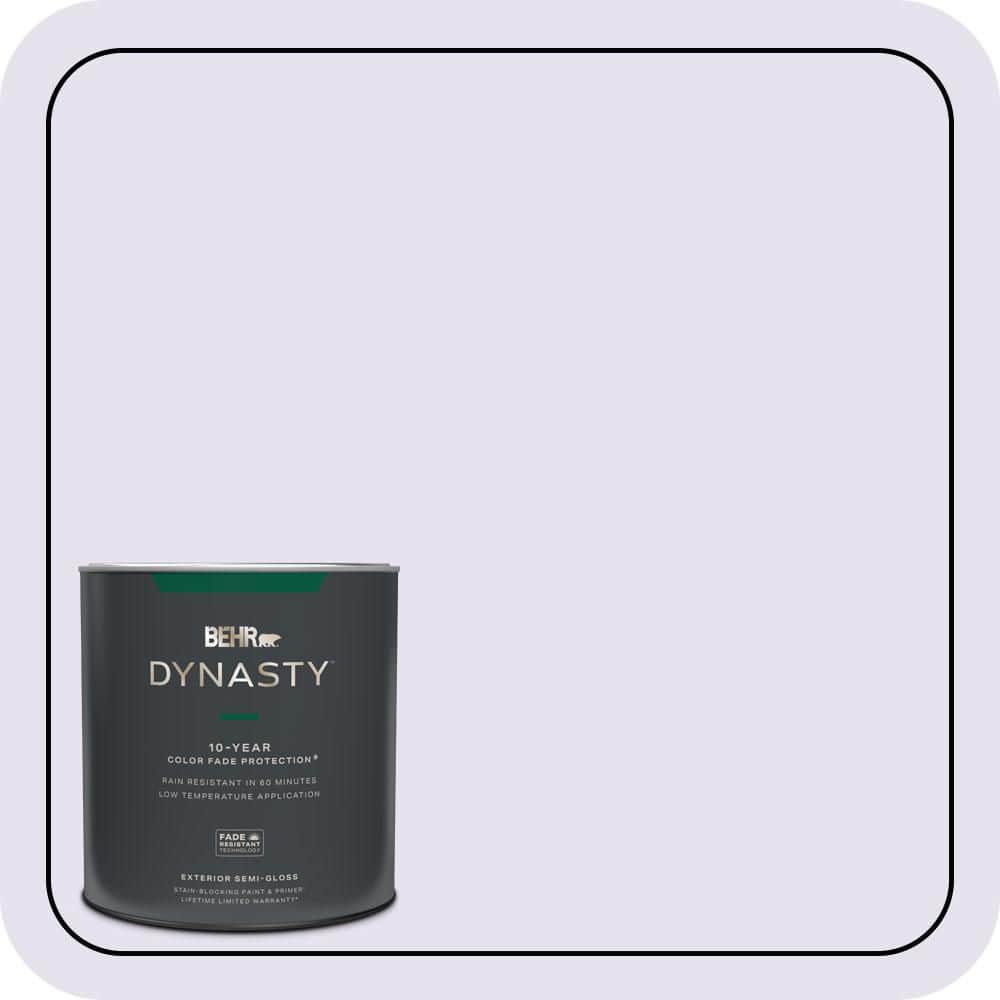 BEHR DYNASTY 1 qt. #640A-1 Soft Iris Semi-Gloss Exterior Stain-Blocking Paint & Primer