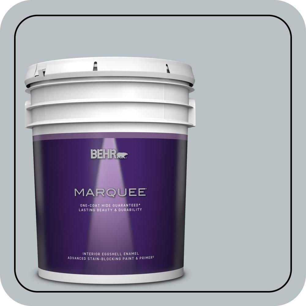 BEHR MARQUEE 5 gal. #MQ5-31 Distant Star One-Coat Hide Eggshell Enamel Interior Paint & Primer (1)