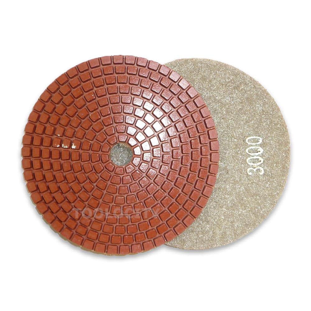 Toolocity 4 in. JHX Metal Bond Diamond Polishing Pad (Set of 7) (2)