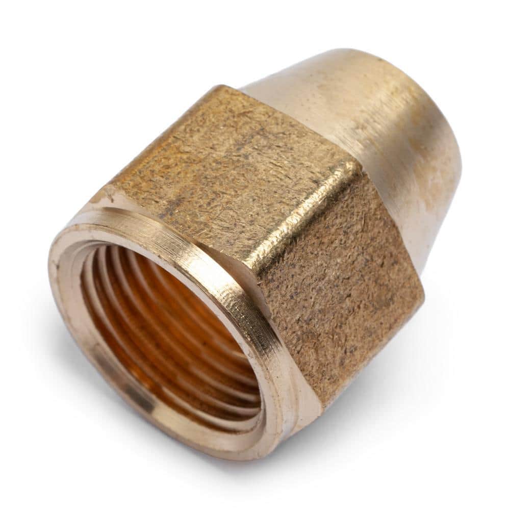 LTWFITTING 5/8 in. Flare Brass SAE 45° Flare Short Rod Nuts (3)