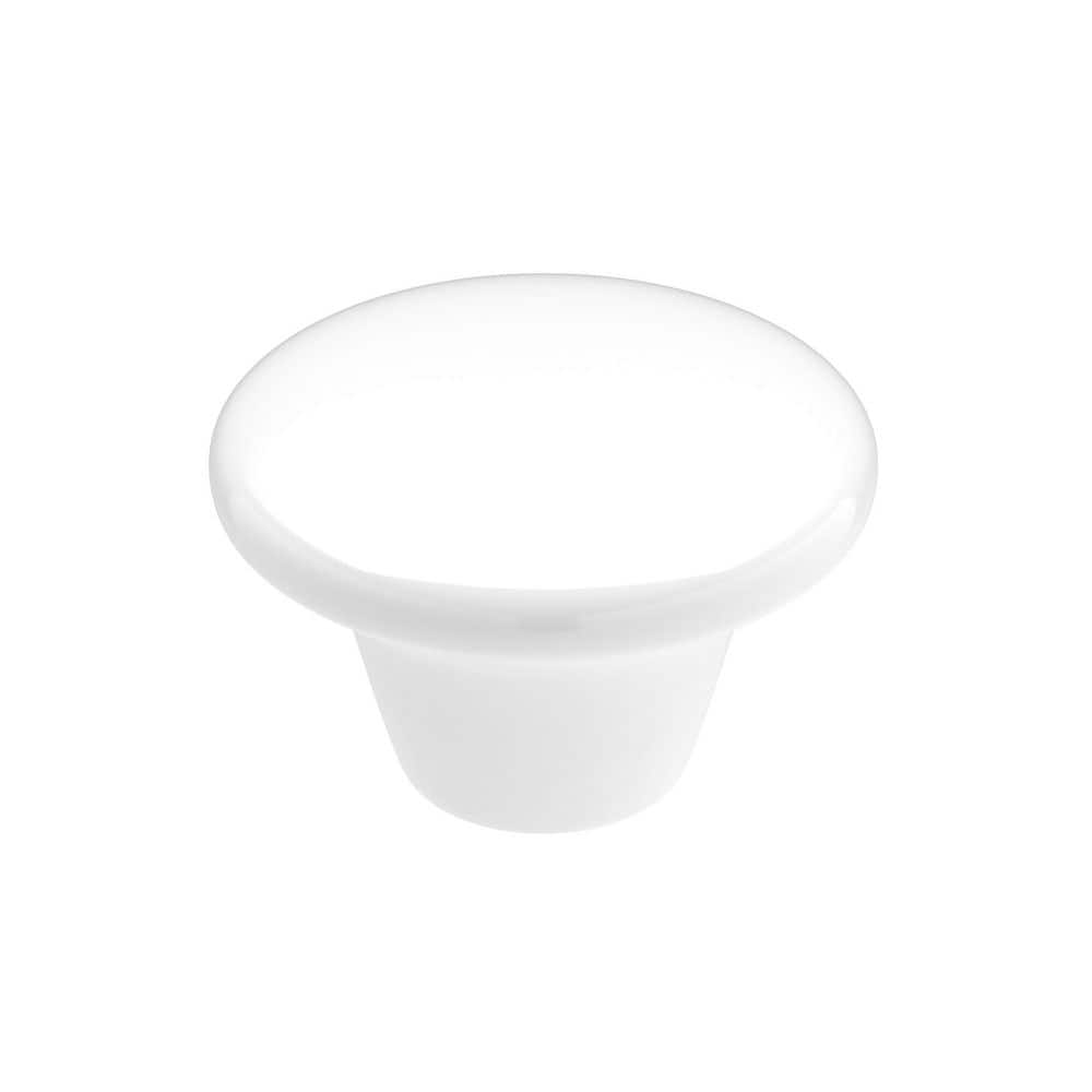 Richelieu Hardware Cherbourg Collection 1-1/2 in. (38 mm) Vintage White Round Cabinet Knob