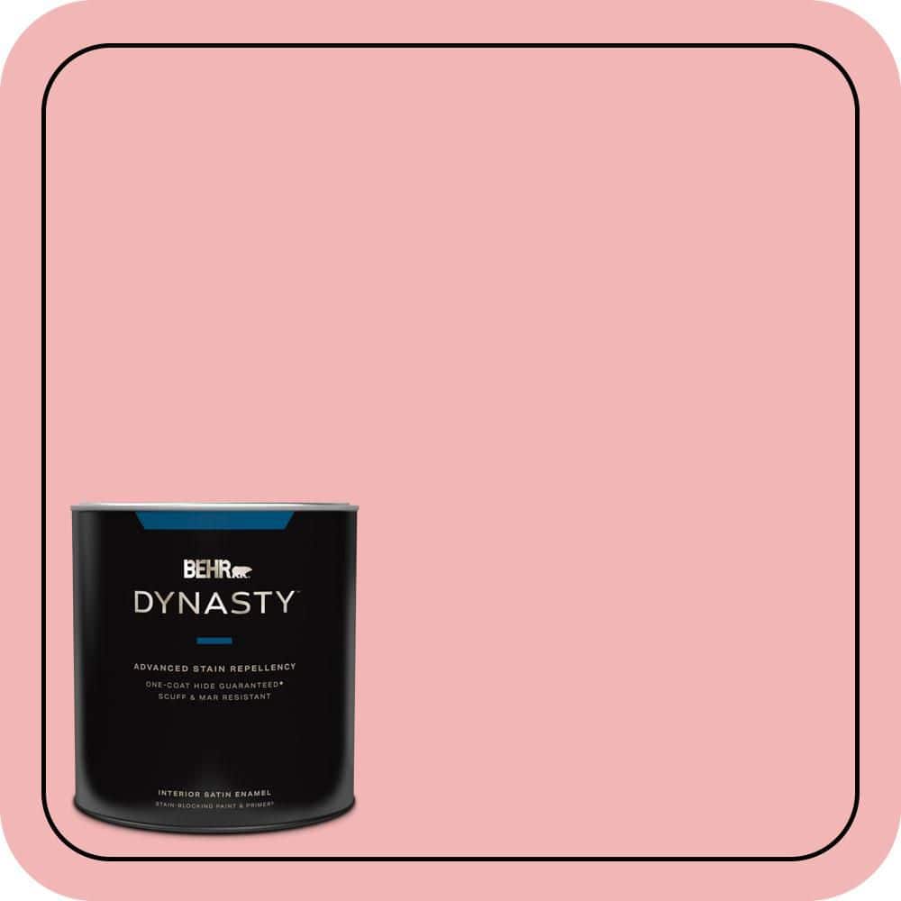 BEHR DYNASTY 1 qt. #P170-2 Old Flame Satin Enamel Interior Stain-Blocking Paint and Primer