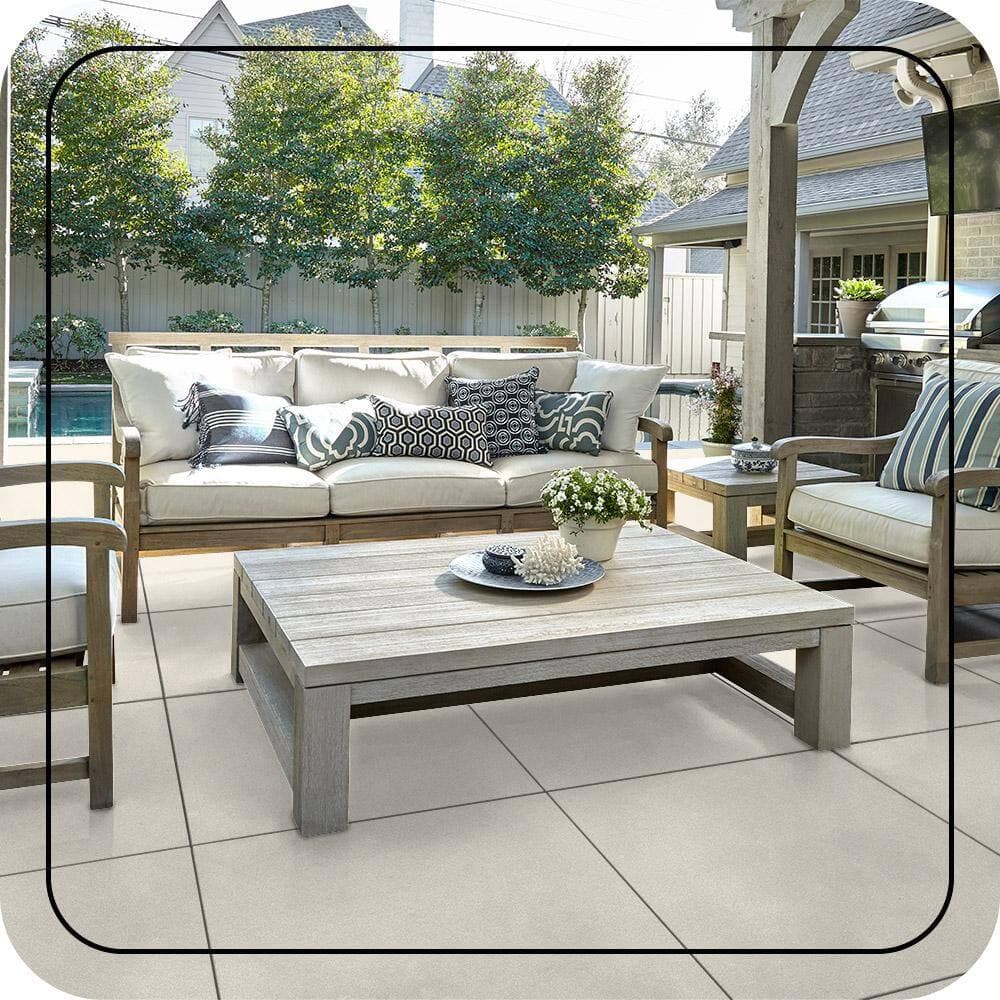 BEHR PREMIUM 1 gal. #OR-W15 Sleek White Textured Low-Lustre Enamel Interior/Exterior Porch and Patio Anti-Slip Floor Paint (4)