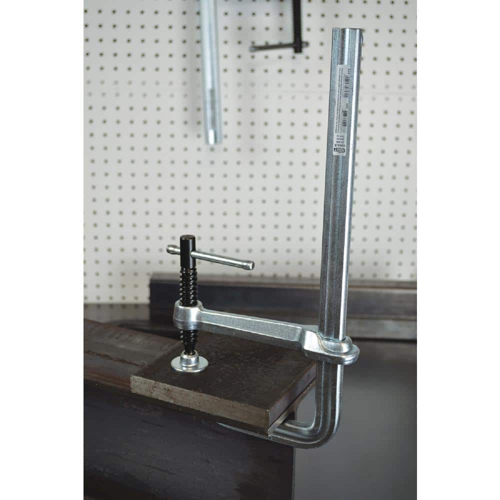 BESSEY classiX Welding and Steel Fabrication 8 in. Capacity All Steel F-Clamp with Standard Pad 4 in. Throat Depth (4)