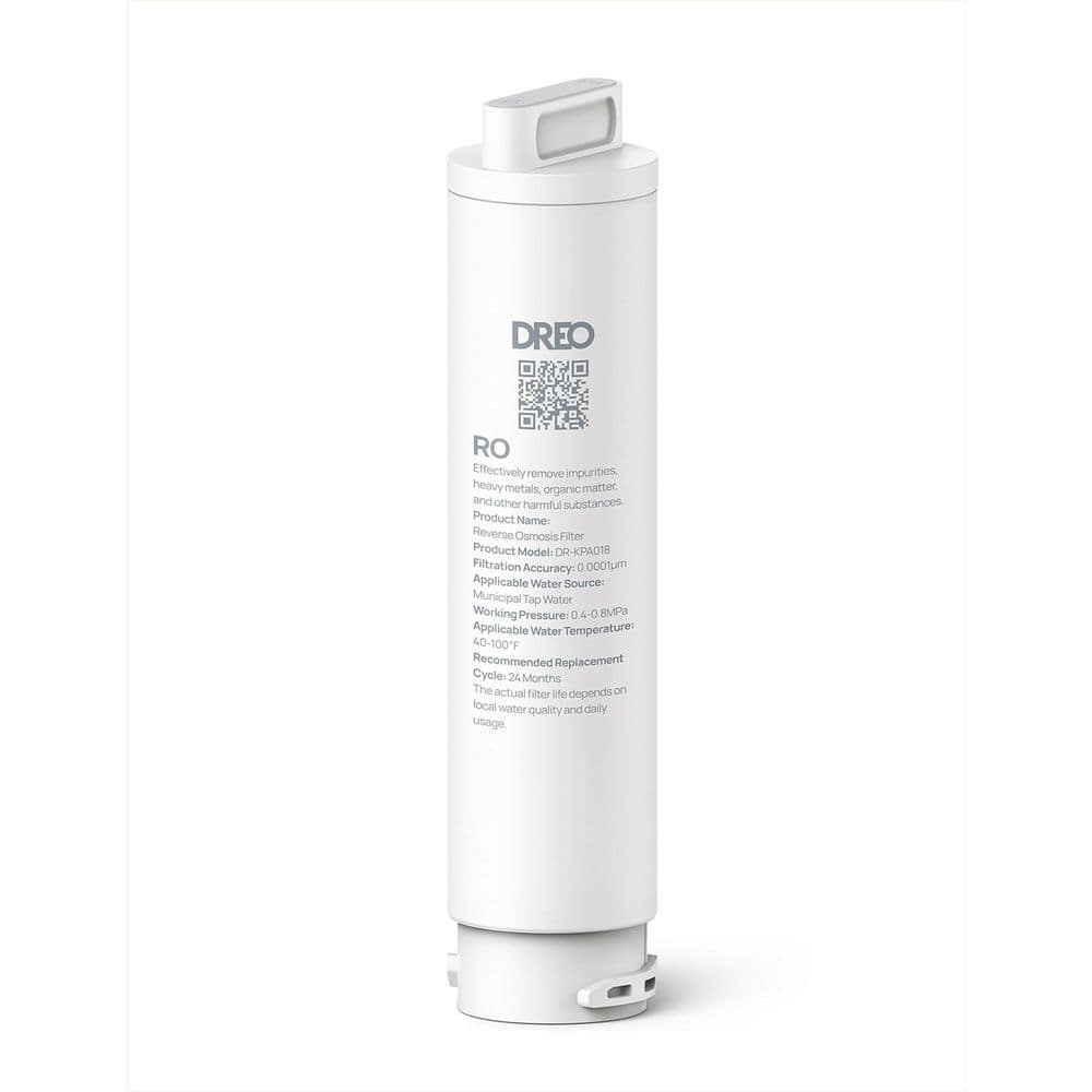 DREO 7-in-1 Reverse Osmosis Replacement Filter, Removes 99.99% of Contaminants, 6-12 month per Cartridge, SGS Tested