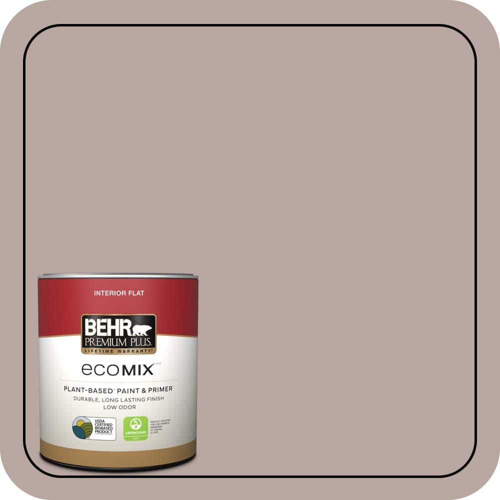 BEHR PREMIUM PLUS 1 qt. #750B-4 Prestige Flat EcoMix Plant-Based Interior Paint & Primer (1)