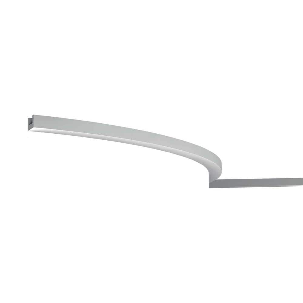 ORAC DECOR 1-1/8 in. x 3/4 in. x 78-3/4 in. Primed White Plain Flexible Polyurethane Crown Moulding (1)
