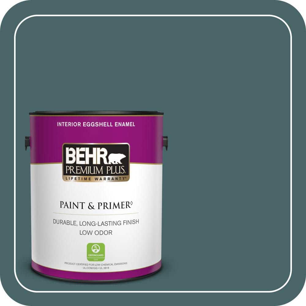 BEHR PREMIUM PLUS 1 gal. #MQ6-02 Walk Me Home Eggshell Enamel Low Odor Interior Paint & Primer