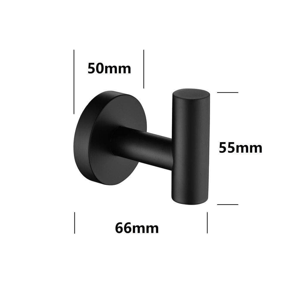 Unbranded 6-Pieces Wall-Mounted Stainless Steel Bathroom Towel Hooks (2)