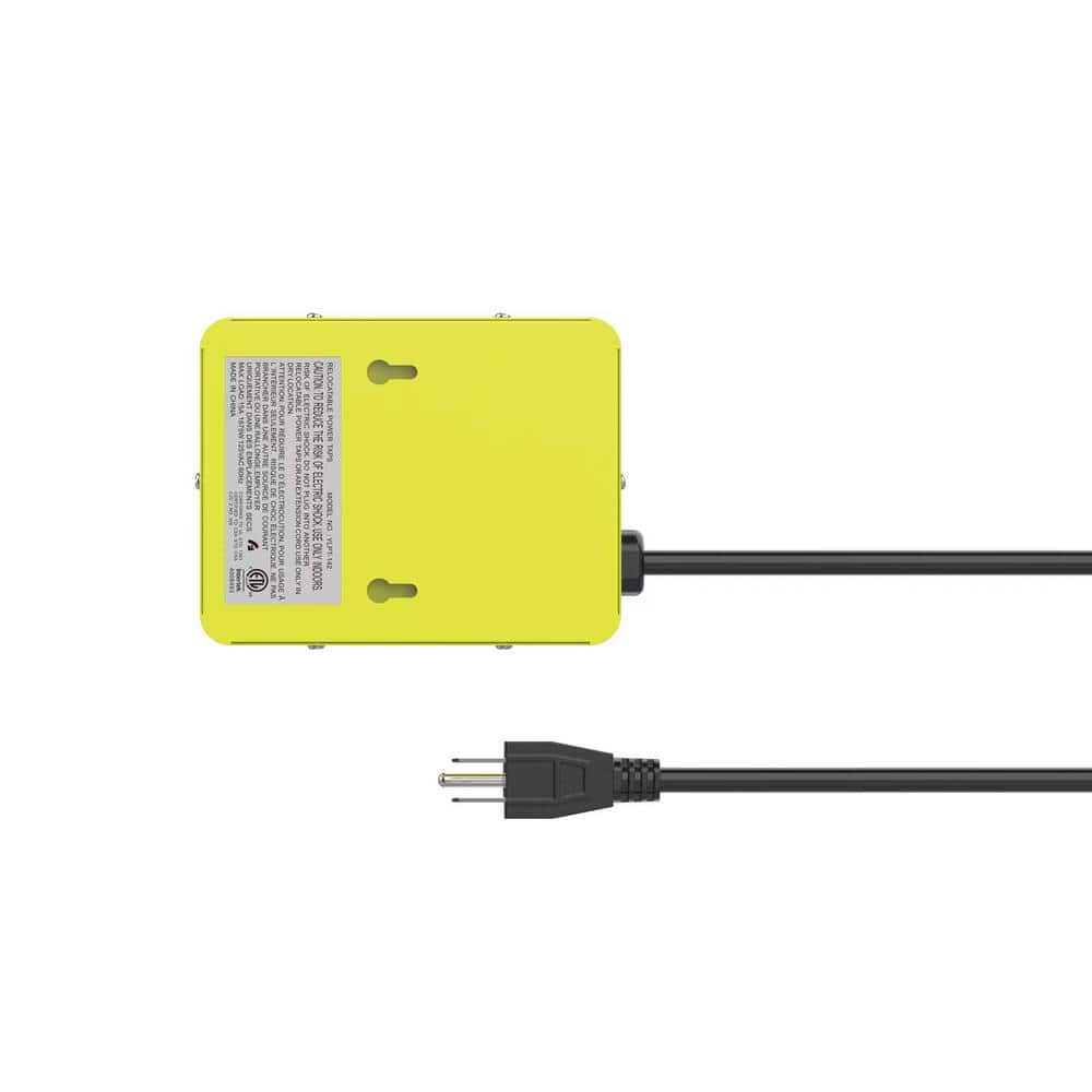 Commercial Electric 4 ft. 4-Outlet Metal Power Block (3)