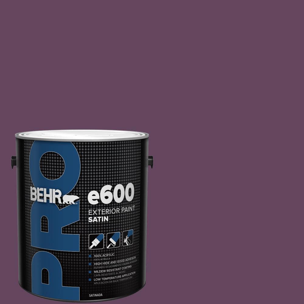 BEHR PRO 1 gal. #MQ5-35 Plum Rich Satin Exterior Paint