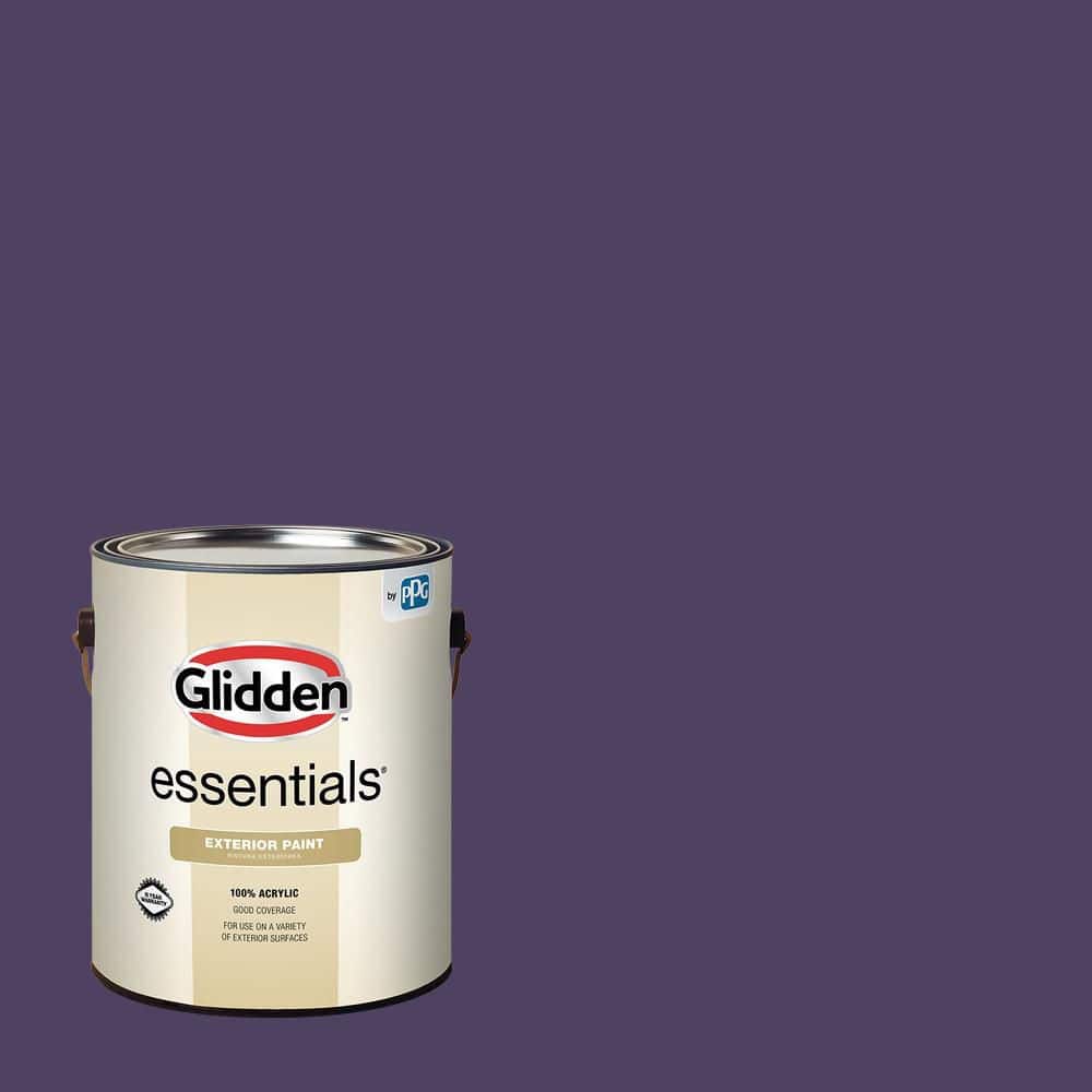 Glidden Essentials 1 gal. PPG1174-7 Royal Indigo Satin Exterior Paint