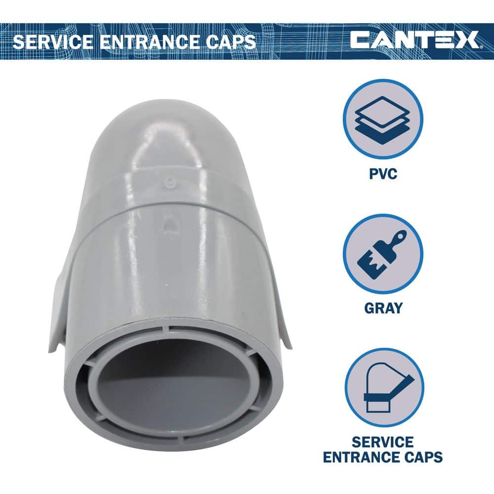Cantex 1 1/2 in. Service Entrance Cap (3)
