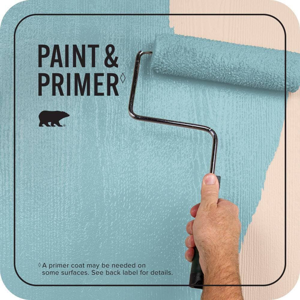 BEHR PREMIUM PLUS 1 qt. #MQ6-32 Cosmic Blue Flat Exterior Paint & Primer (2)