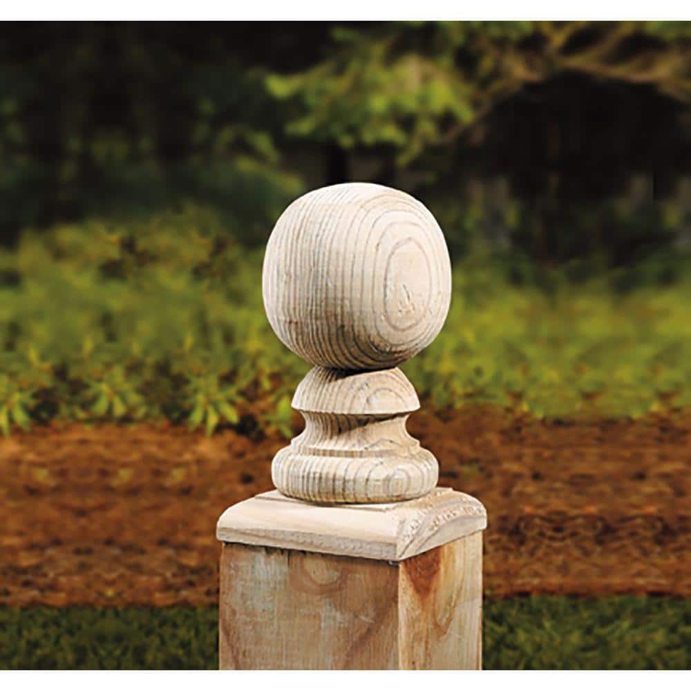 ProWood 4 in. x 4 in. Flat Finial Base (6-Pack) (3)