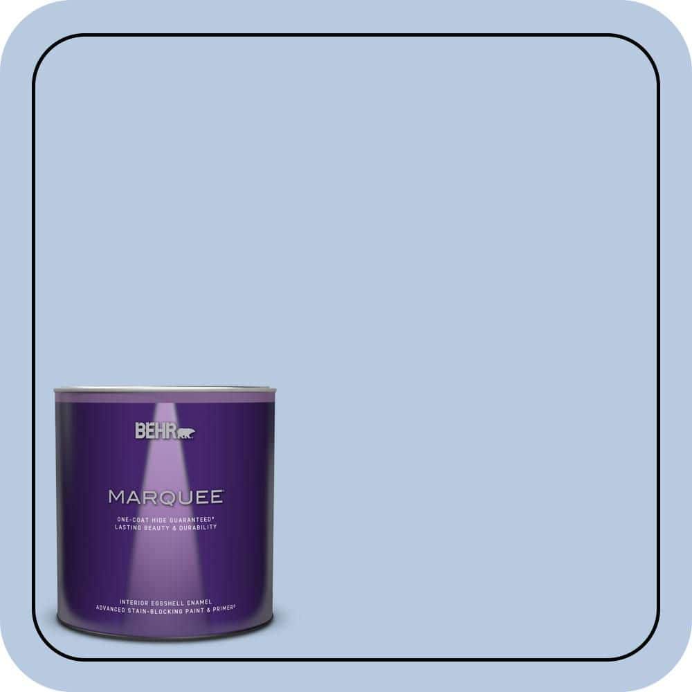 BEHR MARQUEE 1 qt. #590C-3 Mystic River Eggshell Enamel Interior Paint & Primer