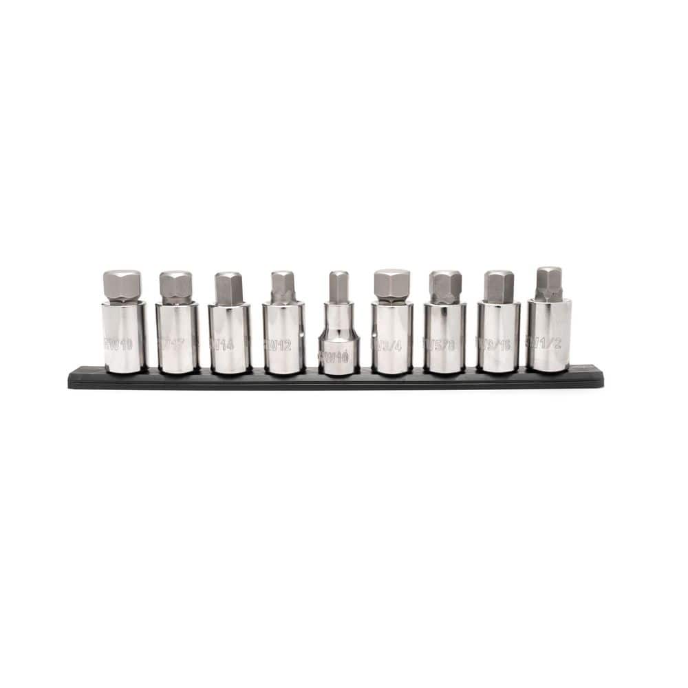 Husky 1/2 in. Drive Hex Bit Socket Set (9-Piece)